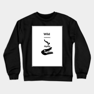 Wild Swimming , Crocodile Crewneck Sweatshirt